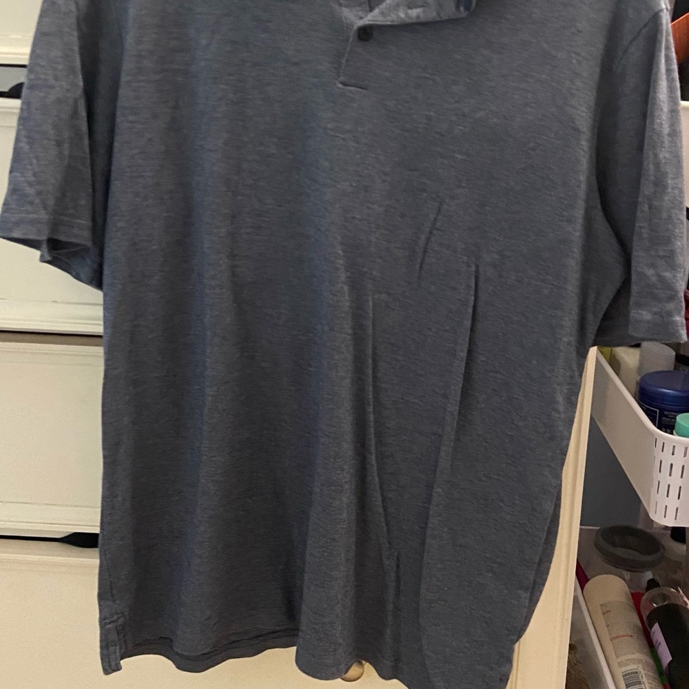Blue gray men’s polo shirt